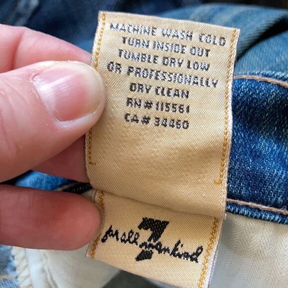 7 for all mankind low waist flair - Picture 6 of 7